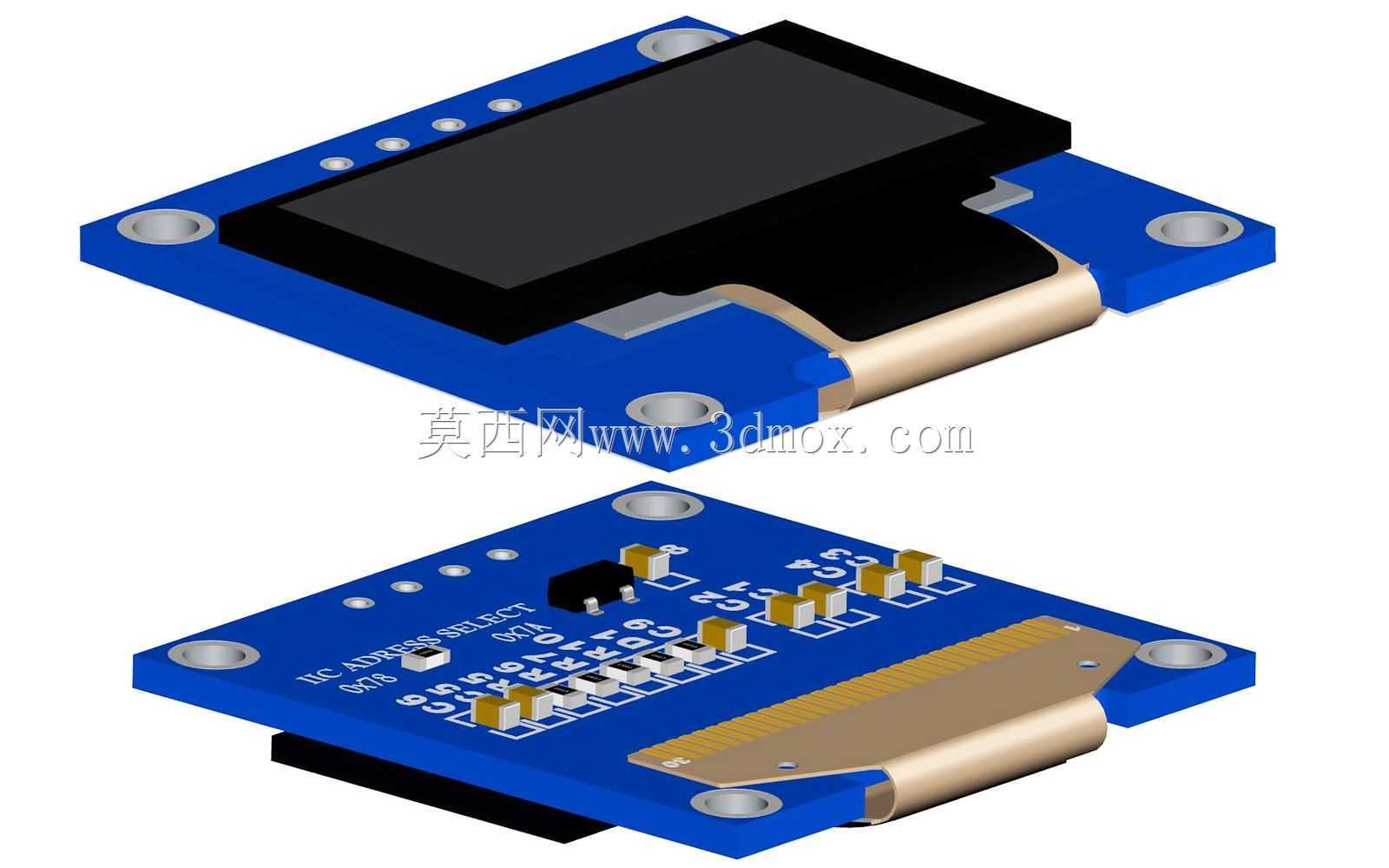 分享至:跳至图像库的开头\t I2C黄蓝0.96英寸OLED显示屏128x64 Arduino,Raspberry Pi