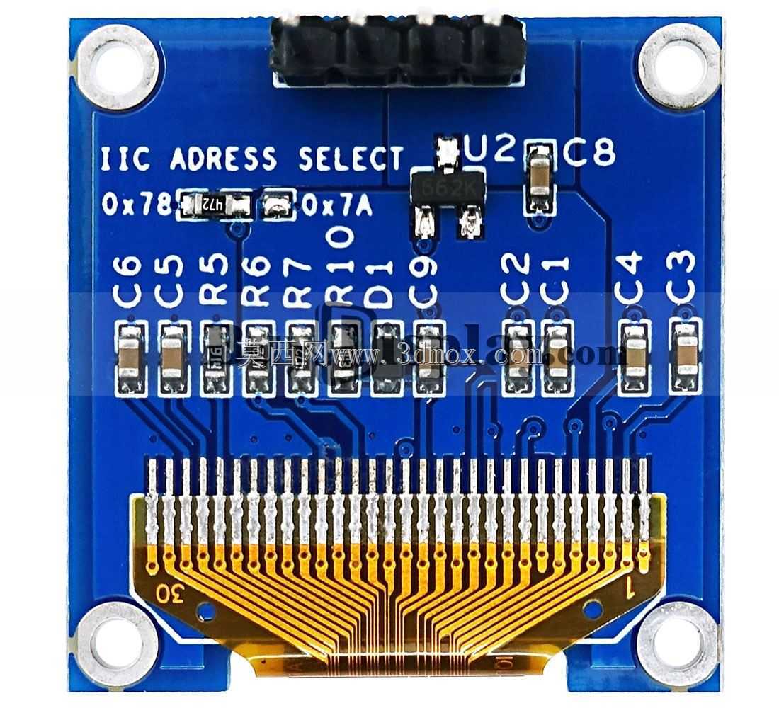 分享至:跳至图像库的开头\t I2C黄蓝0.96英寸OLED显示屏128x64 Arduino,Raspberry Pi