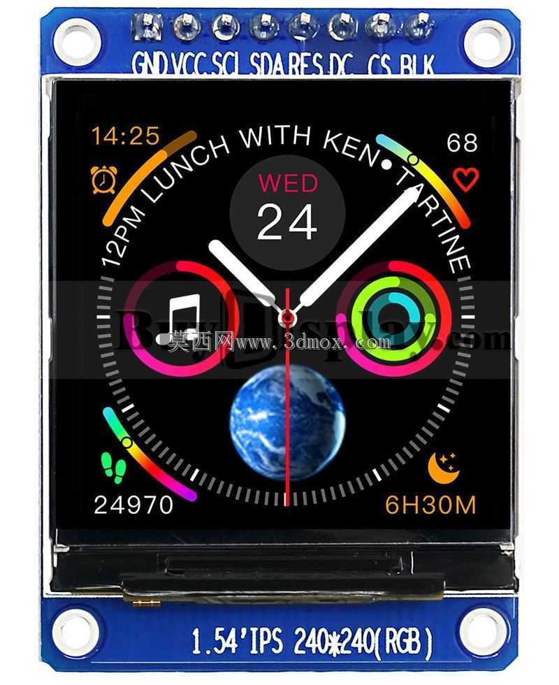 1.54Ӣ��TFT IPS LCD��ʾģ��240x240 SPI������Arduino Raspberry Pi