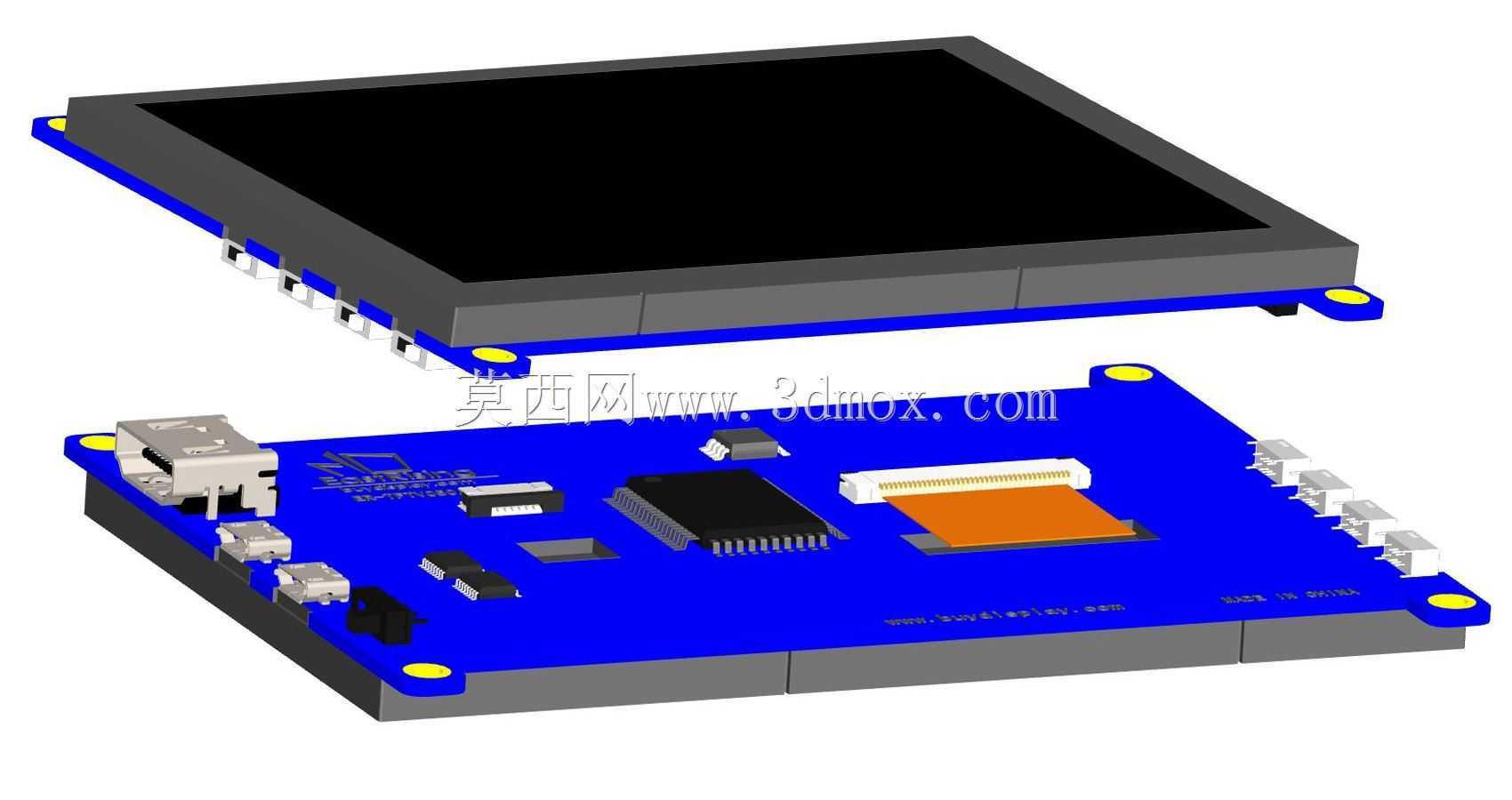 Raspberry Pi 5英寸电容式触摸屏800x480 HDMI USB接口