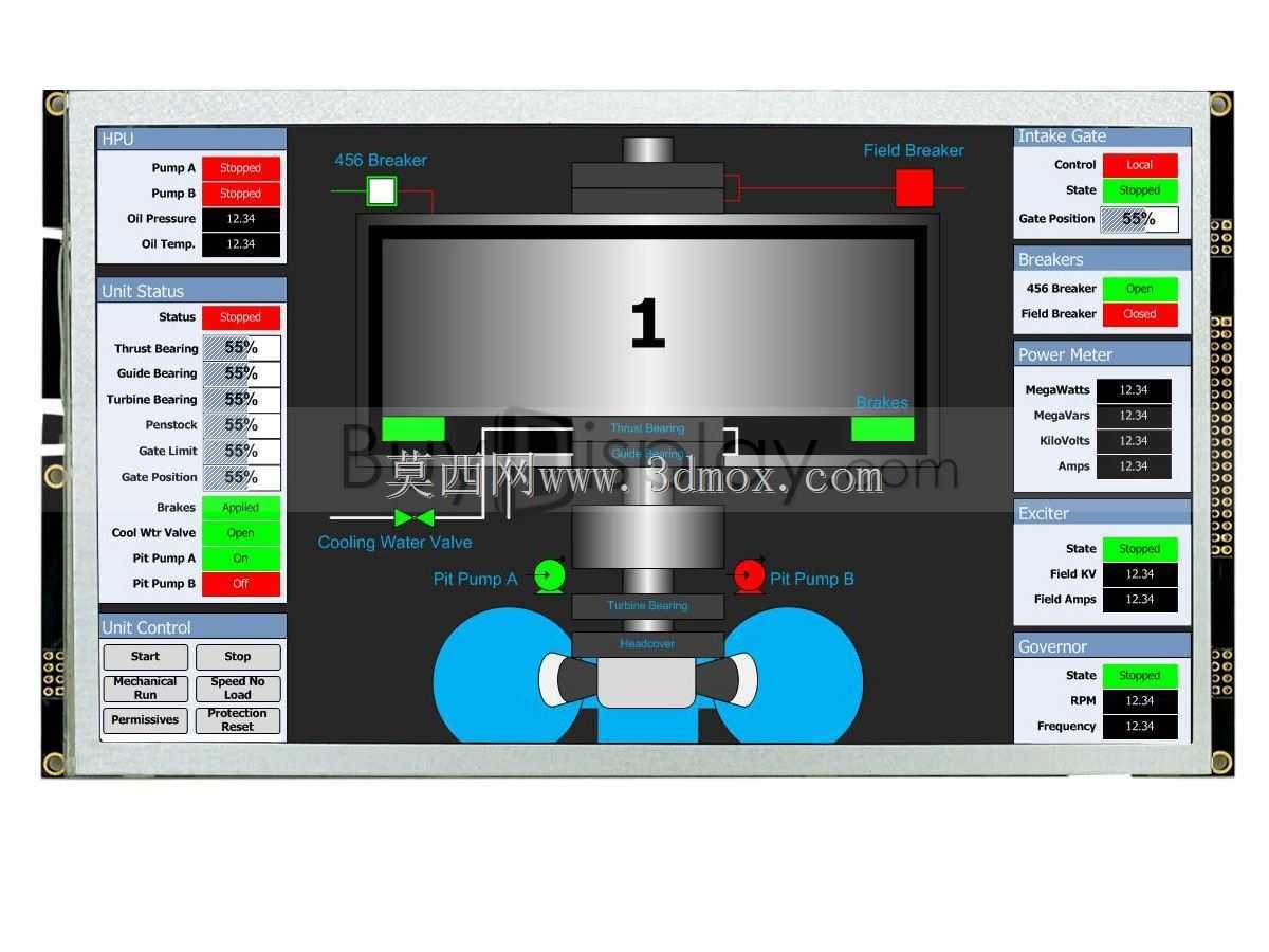 串行SPI I2C 10.1英寸TFT LCD模块Dislay w/RA8876,OPTL触摸屏
