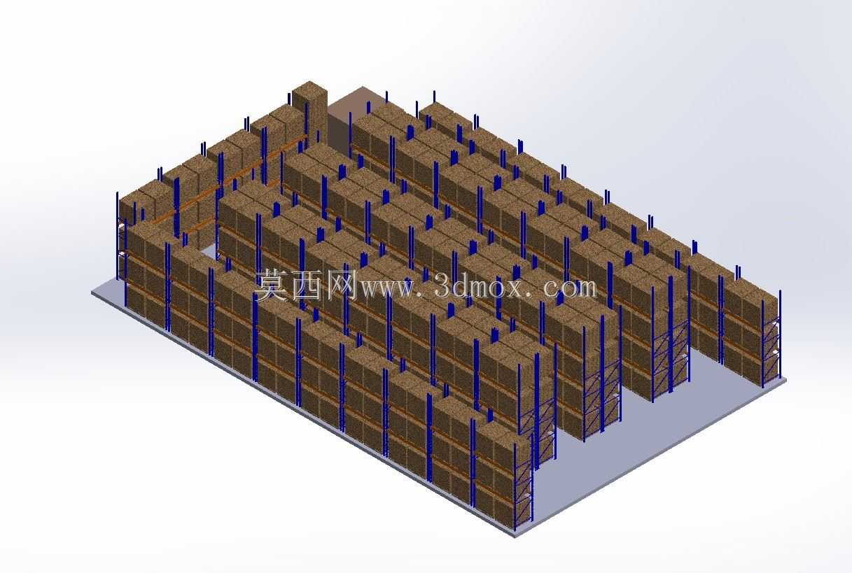 仓库建筑货架托盘28m X 17.9m