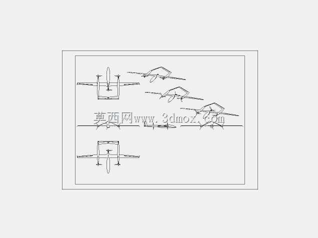 敞篷固定翼vtol-tricopter1