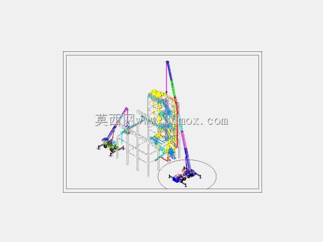多视图起重机布置