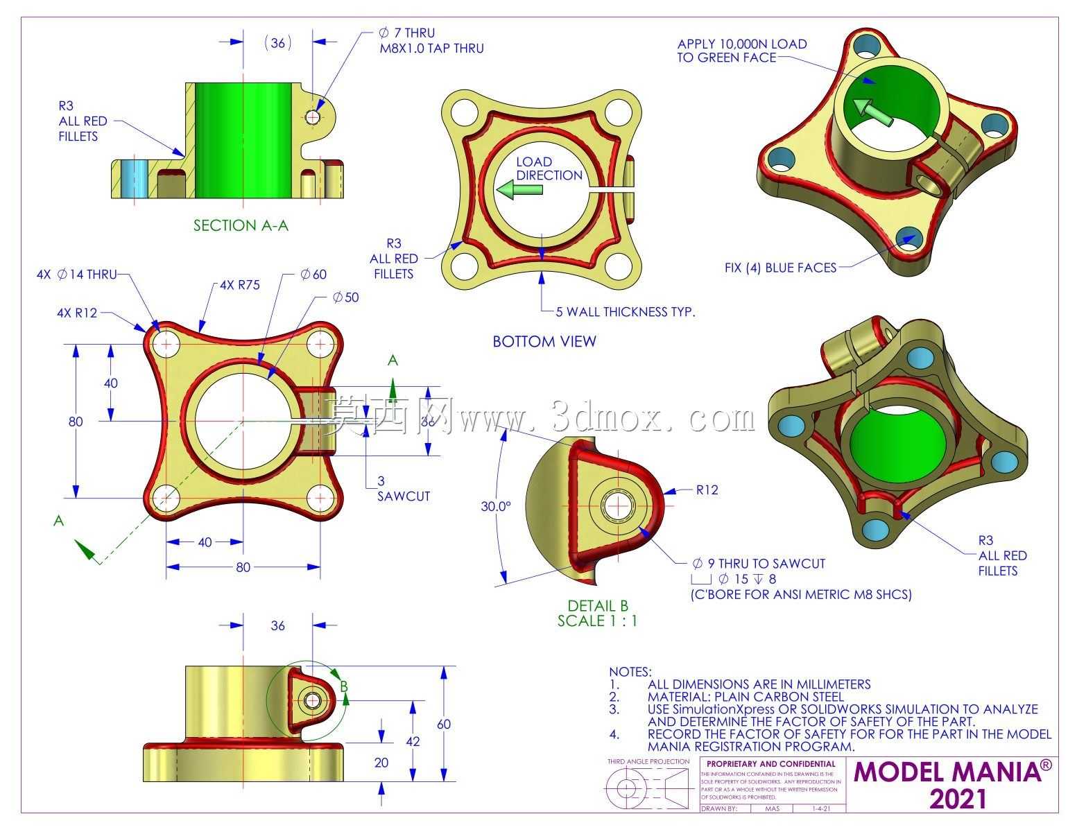 SolidWorks模型躁狂症2021