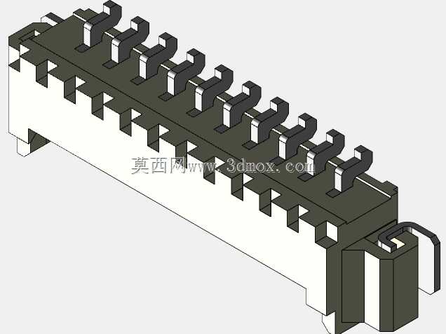 莫仕苦扁电极连接器(1.25毫米),直角