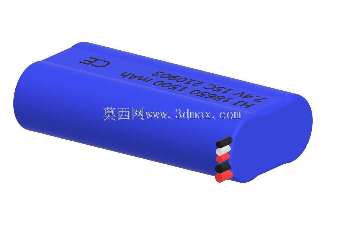 2S 7.4V 1500mAh 18650电池