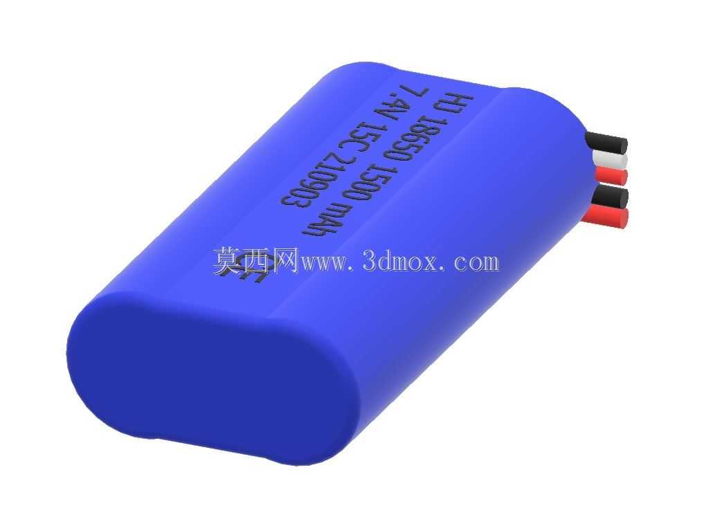2S 7.4V 1500mAh 18650电池