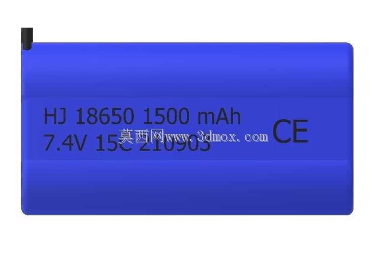 2S 7.4V 1500mAh 18650电池