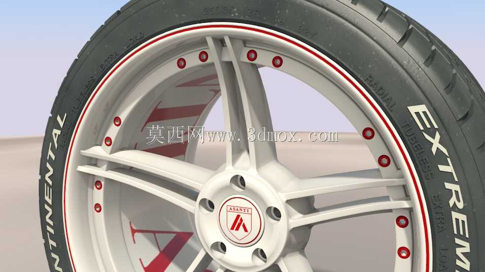 Asanti A1车轮,配备Conti ExtremeContact轮胎