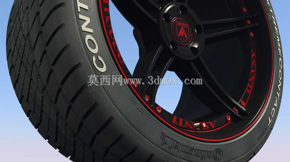Asanti A1车轮,配备Conti ExtremeContact轮胎