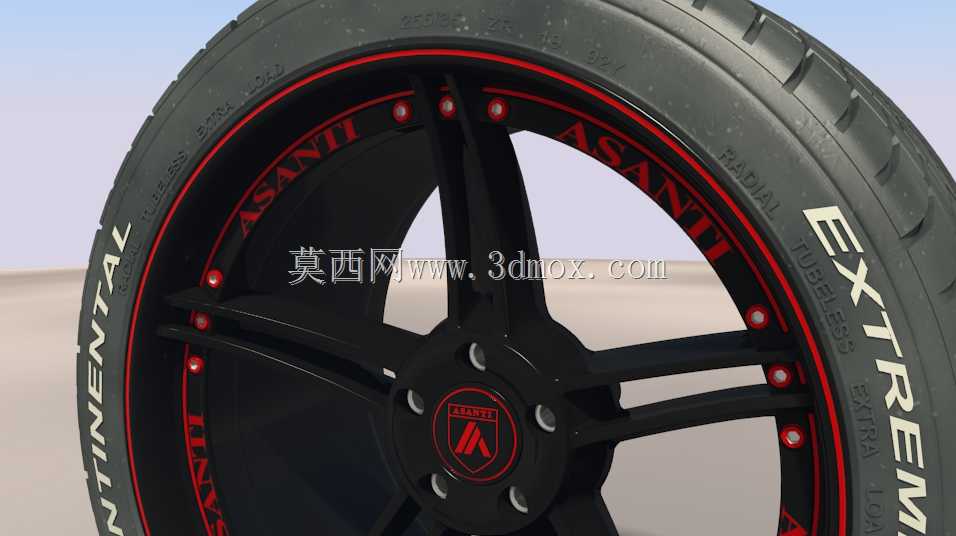 Asanti A1车轮,配备Conti ExtremeContact轮胎