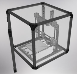 Folgertech Prusa I3 RepRap铝外壳490x490mm
