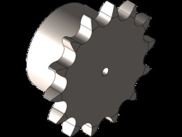 Engrenagem DIN 08B-1 Z 14_passo 12,7