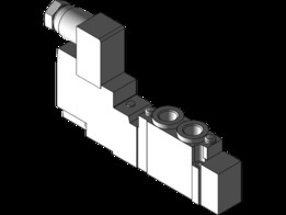 V��lvula simples solenoide 1/8 \��RC 5/2ͨ��24 VCC