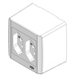 Tomada externa dupla-10A~250V-��³��