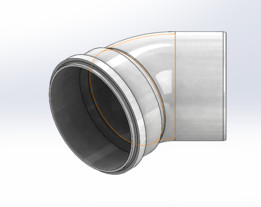 JOELHO 150MM 45oPVC
