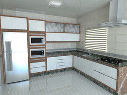 Sketchup的Cozinha Planejada+Cenário
