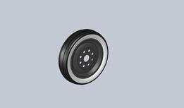 Roda com pneu faixa Branca Retro