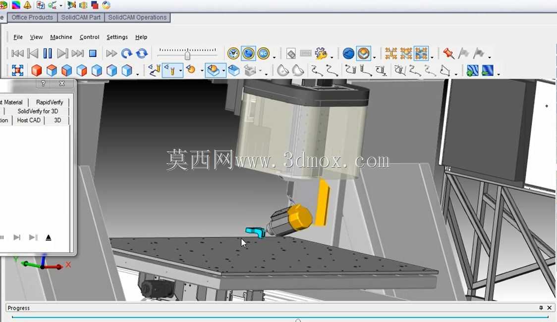 MAKA 5x Siem840D头部SolidCam+后处理器