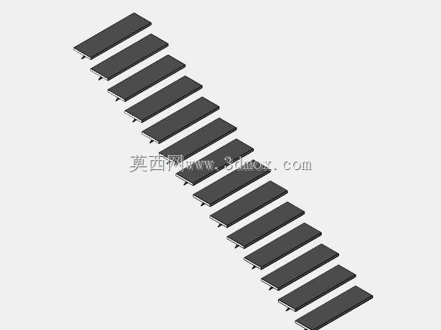 柔性楼梯-骨架建模