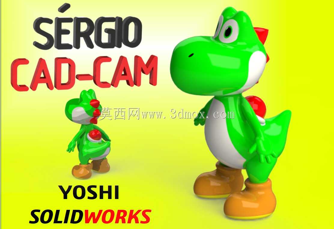Yoshi SuperMario Sérgio CAD CAM