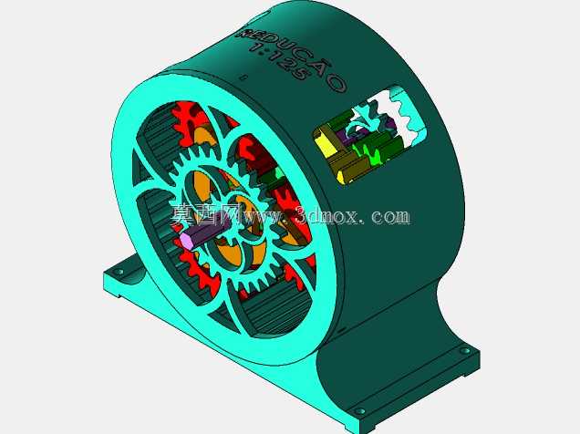 Redutor de Engrenagens Planetária-行星齿轮减速器3d打印