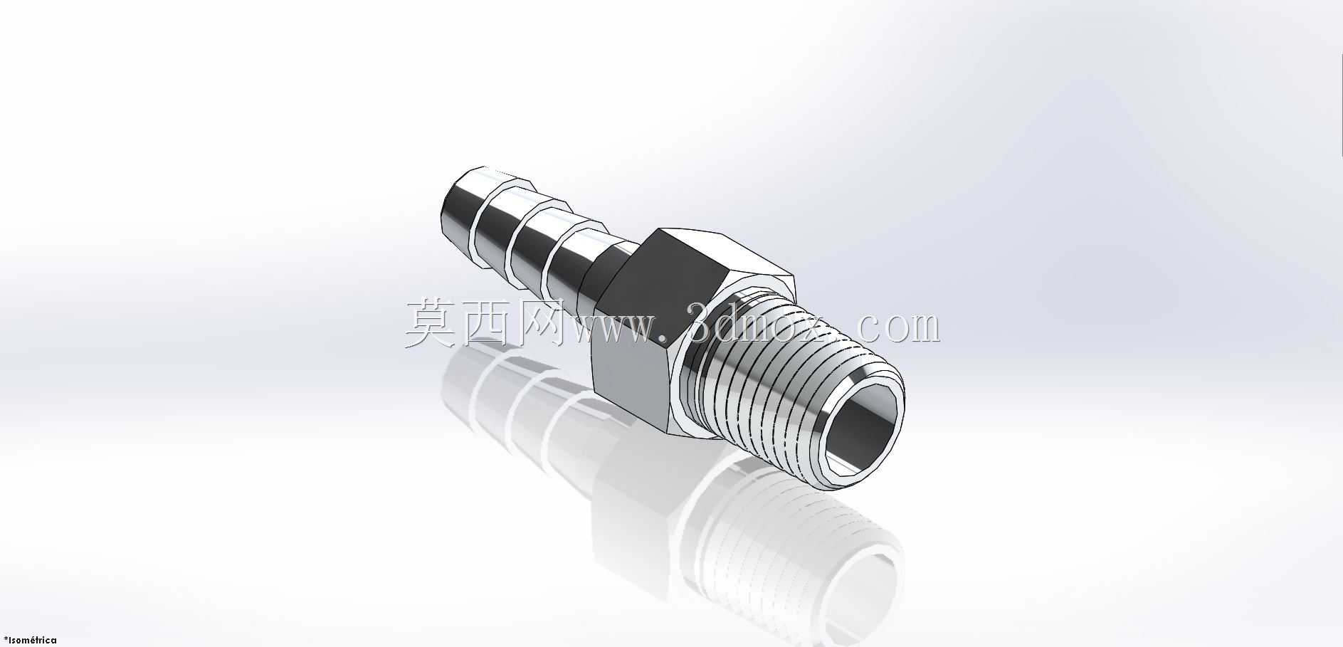 ESPIG?O PARA MANGUEIRA 1/4 \“X ROSCA 1/4 \”NPT