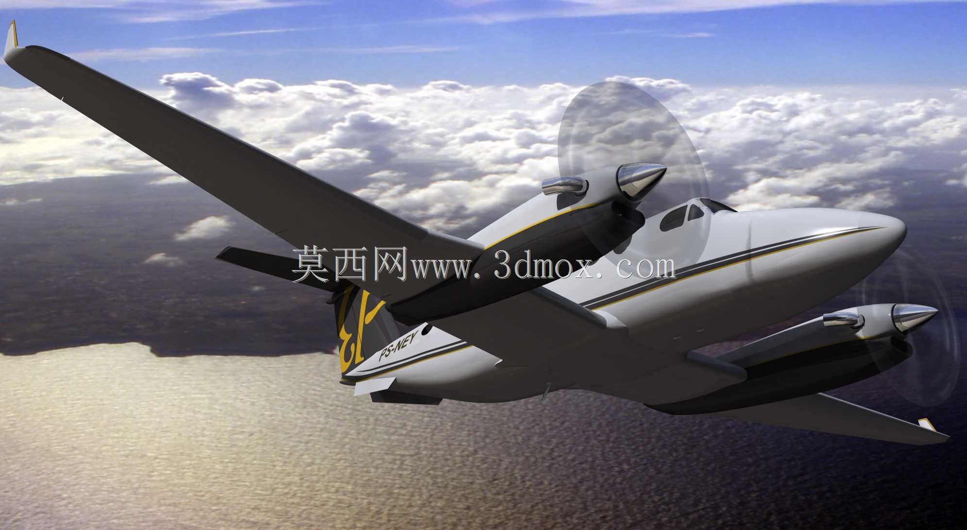 KingAir360三维模型渲染