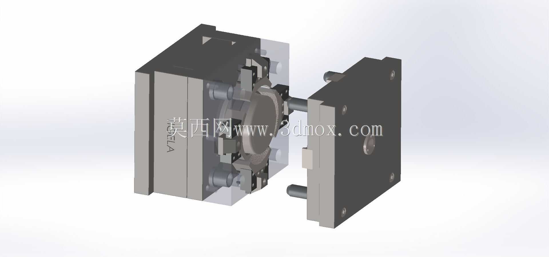 Molde para Injetora Pl��stica-4 Gavetas-Solidworks