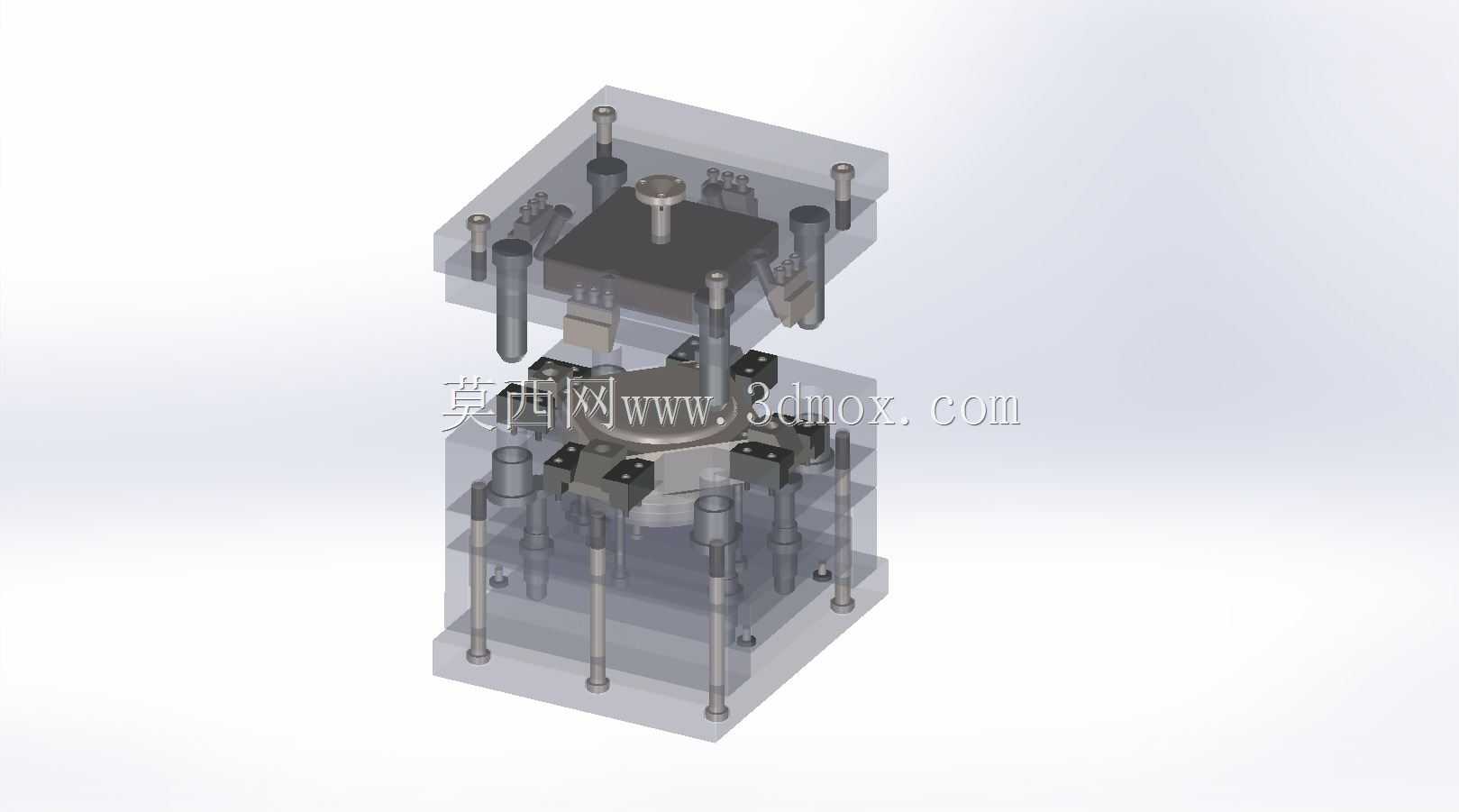 Molde para Injetora Pl��stica-4 Gavetas-Solidworks