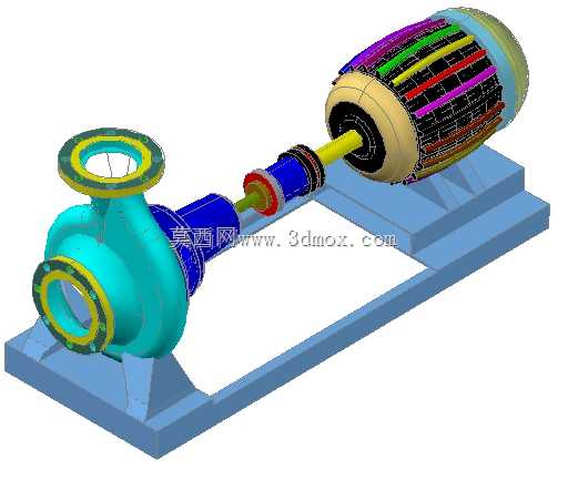 BOMBA DEáGUA COM汽车3D