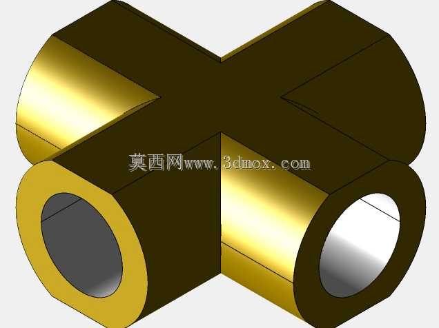 1/4“NPT四通气动接头