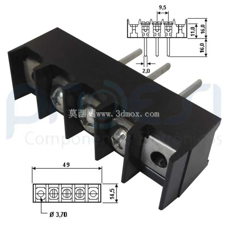 Conctor Bendal c/2,3 e 6通孔///Bendal连接器,带2,3和6针