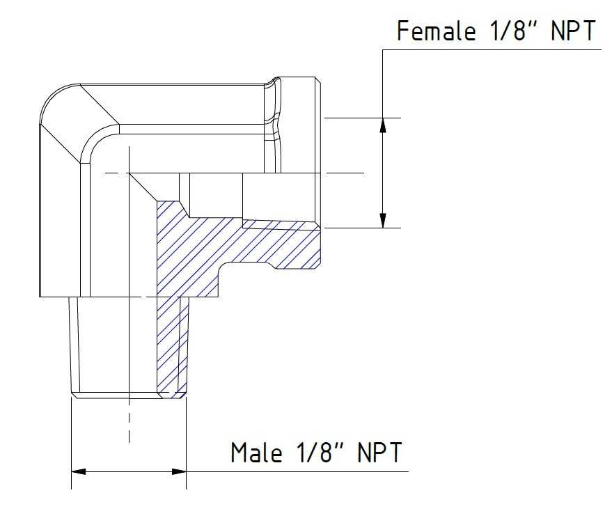 ��/ĸ����90��������1/8 NPT