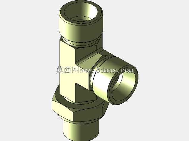 三通横向男式BSP 1/4-18 Orientável Tubo 10级