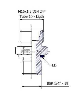 ����˹������10 x 1/4 BSP-L