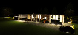 具有许多照明功能的房屋(REVIT)