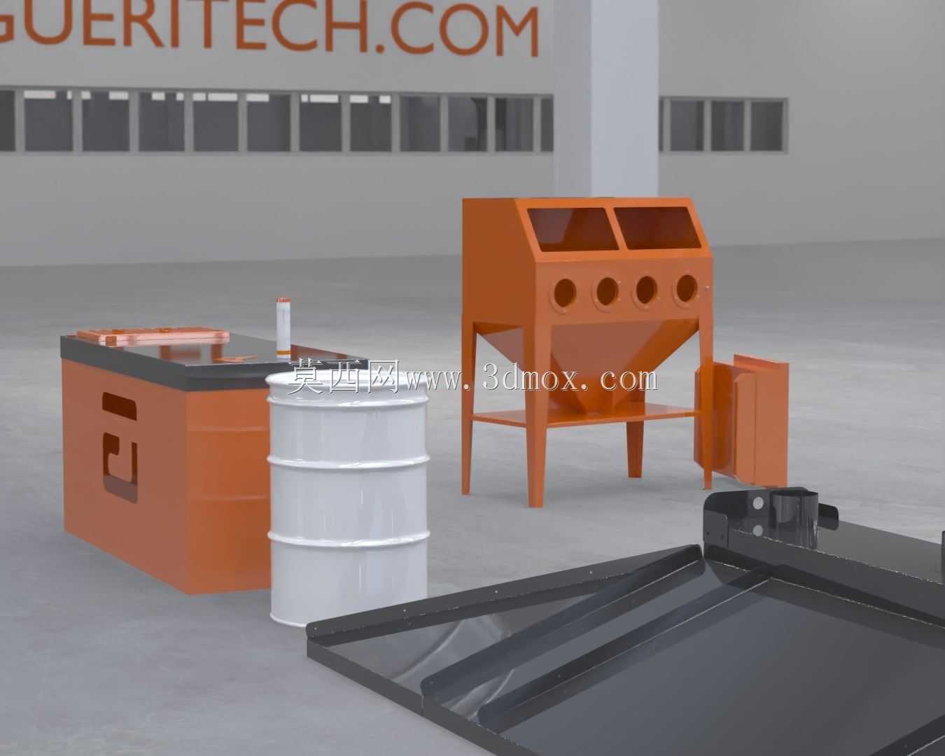 GueriTech喷砂喷砂柜,适用于商店和车库DIY