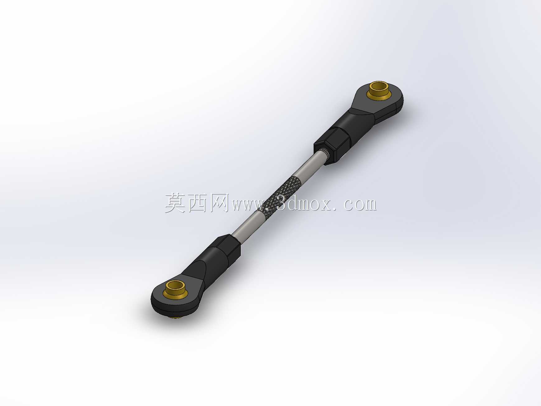 RC飞机模型用球头支架推杆端头旋扣伺服连杆尼龙连接器配件