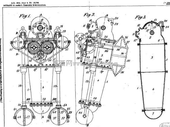 �����ºͱ�����Ǳˮ����1912��Ч��ͼ��