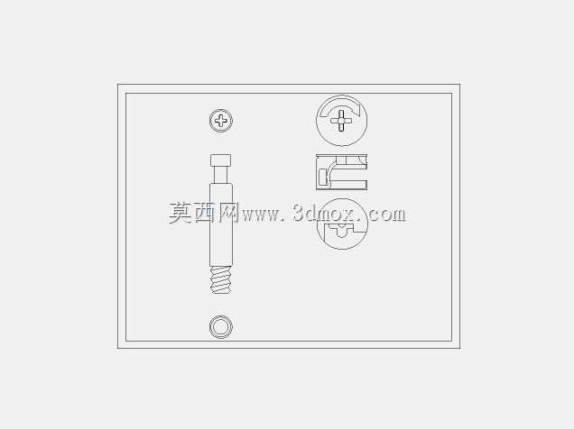 宜家风格家具的凸轮螺栓