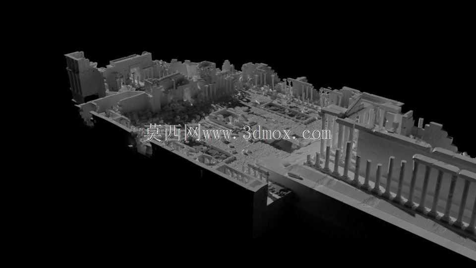 基于黎巴嫩废墟的朱庇特神庙建筑群(巴勒贝克)