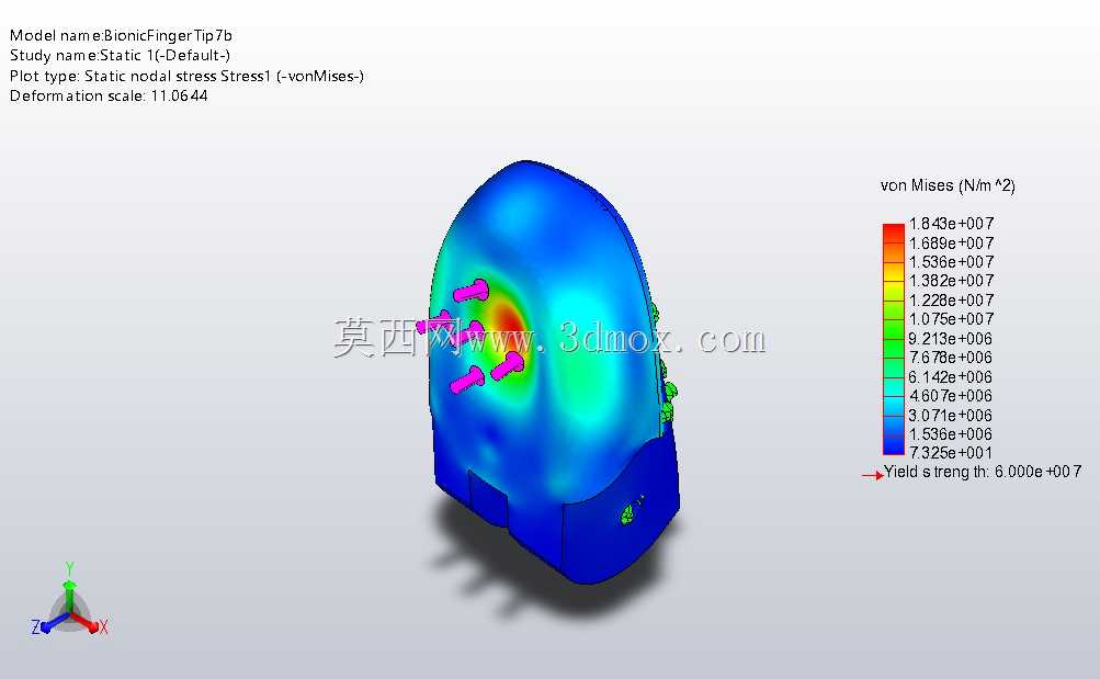 3D可打印仿生手指