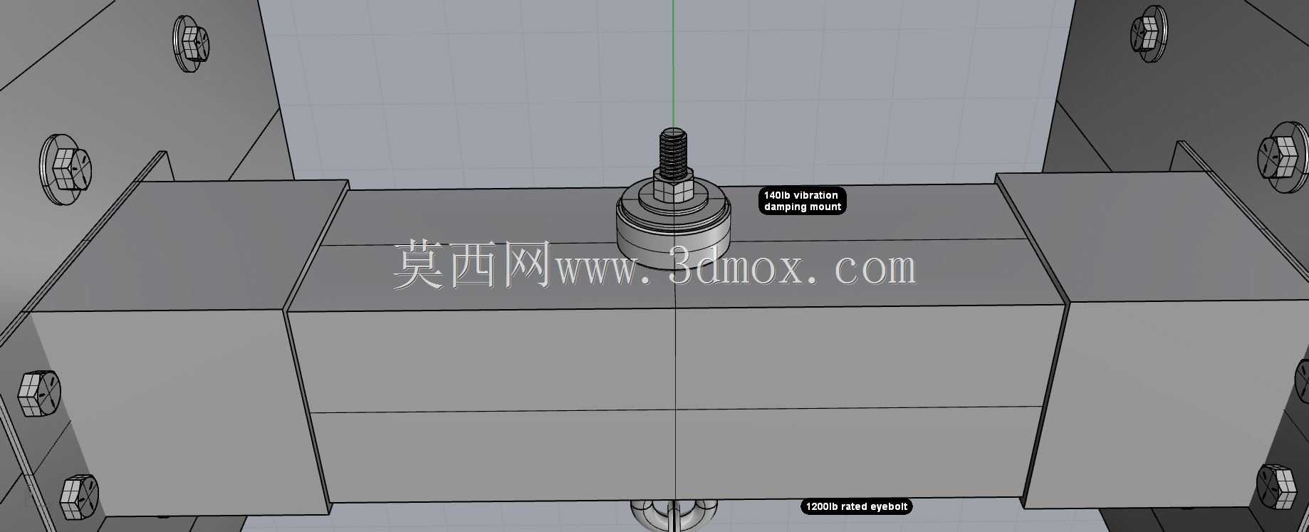 无声重袋托梁支架