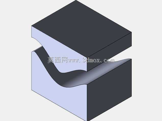 SolidWorks表面加厚切割和带表面切割