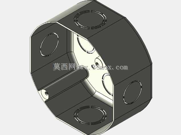 Caja Plástica八角形4''x 4''(导管)