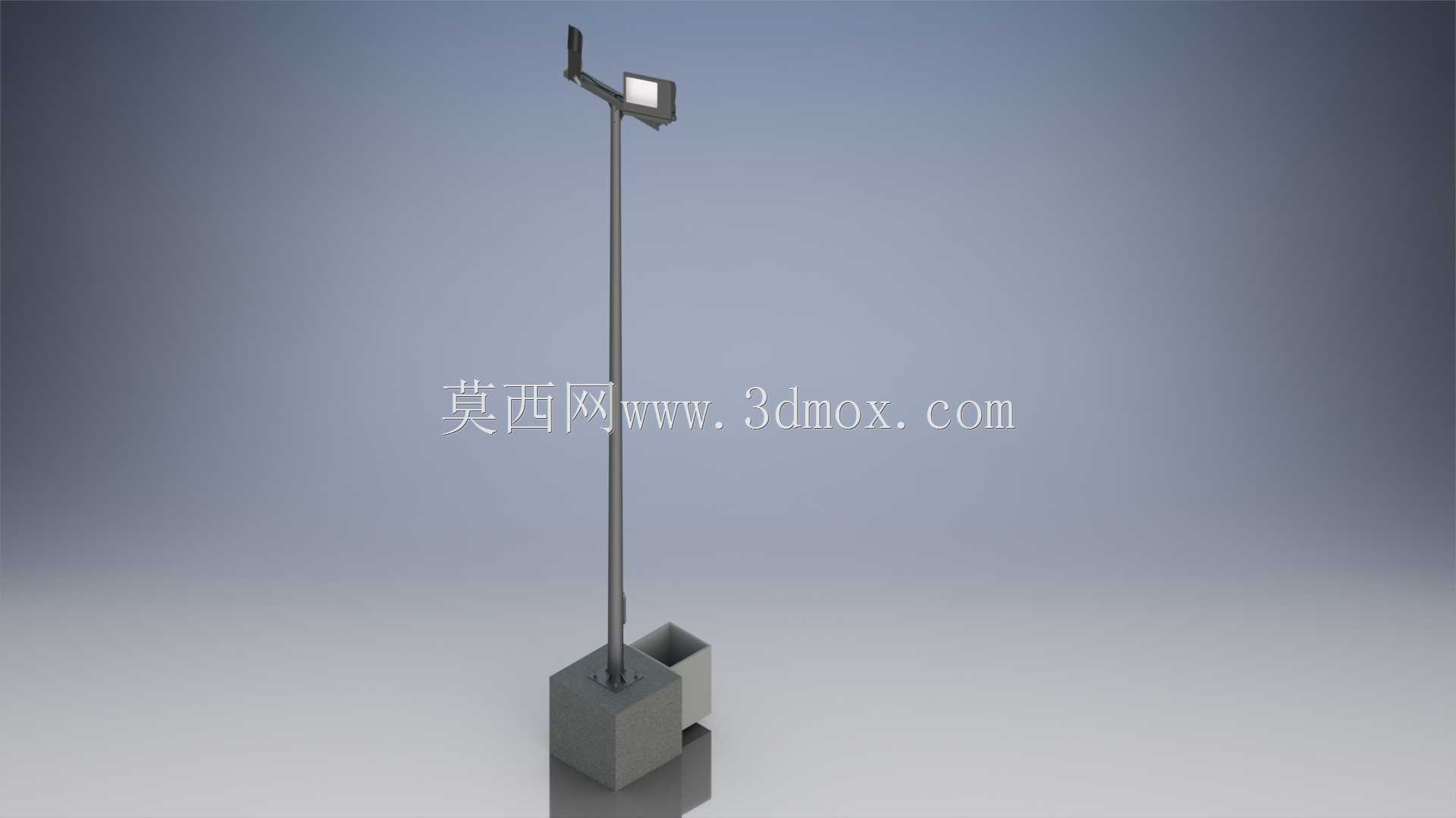 Poste 5m con dos反射镜子宫周围MH