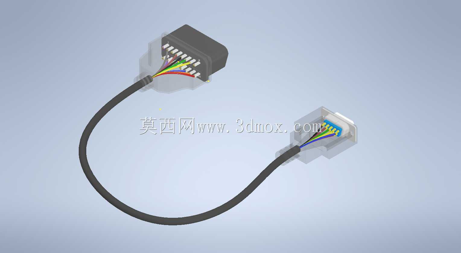 DB9内螺纹电缆至OBD2