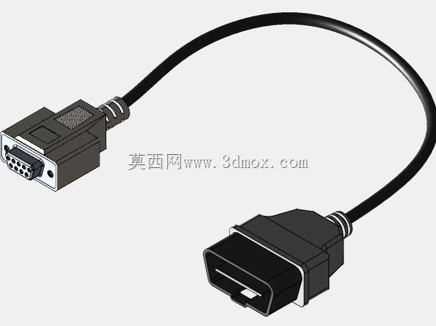 DB9内螺纹电缆至OBD2